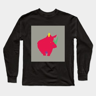 Rino color Long Sleeve T-Shirt